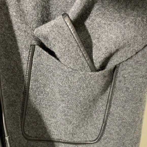 Gray Open Front Cardigan - Picture 3 of 7